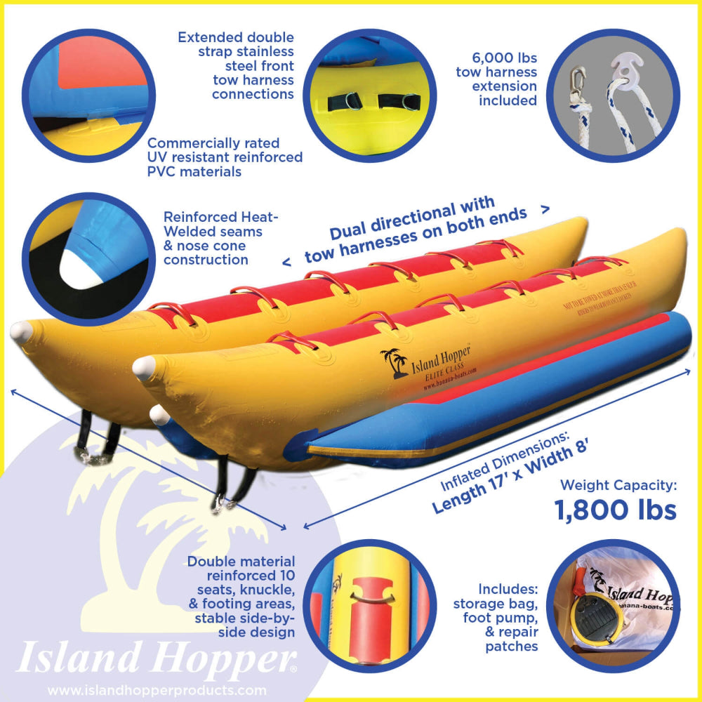 Island Hopper 10 Passenger Commercial Banana Boat
