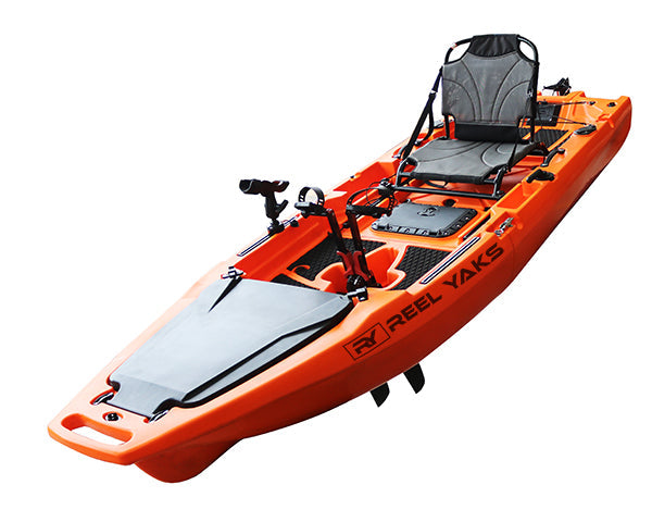 9.8ft Rocket Fin Drive Modular Pedal Fishing Kayak | 400lbs Capacity | 2 Piece